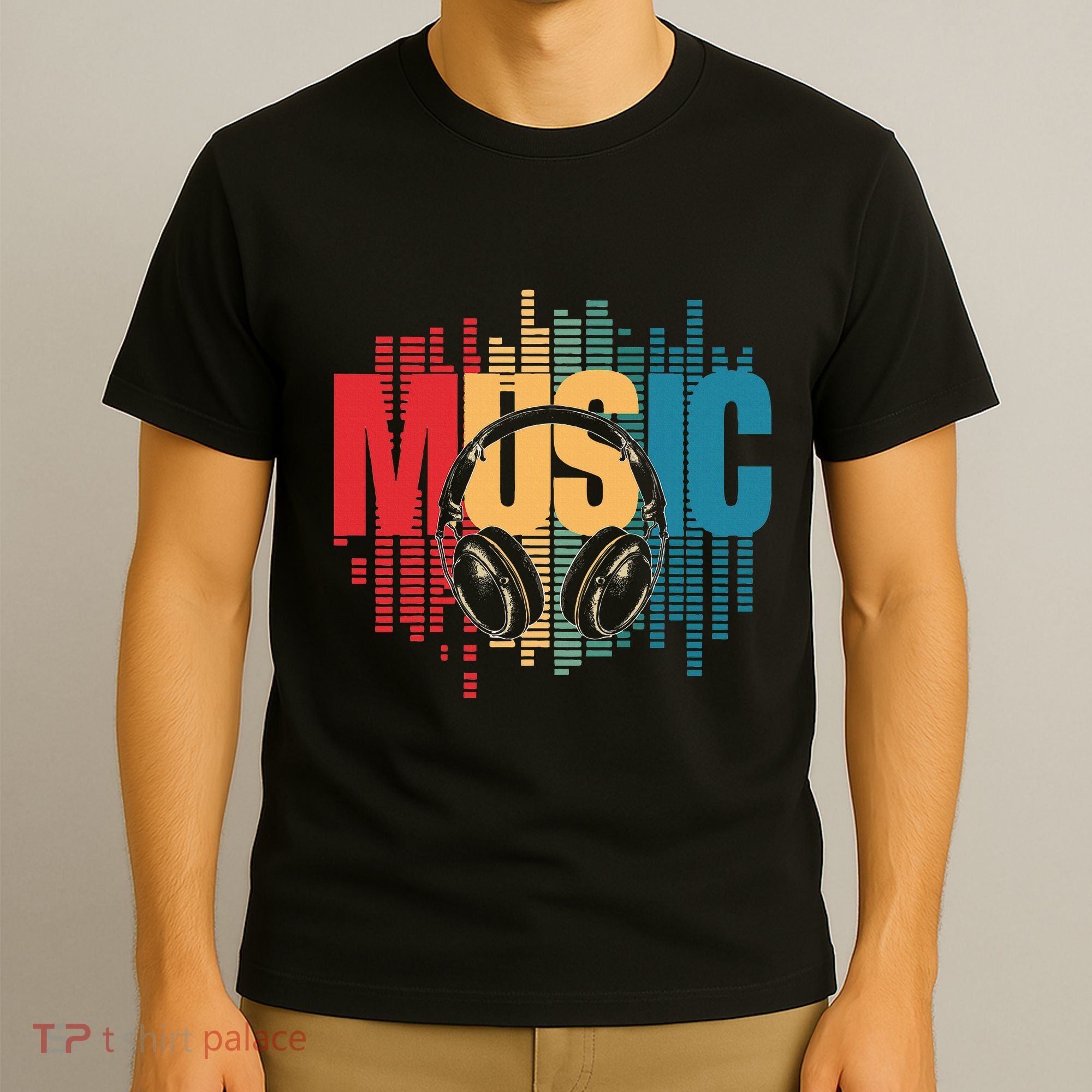Electronic Music Lover Dj Retro Headphones T-Shirt