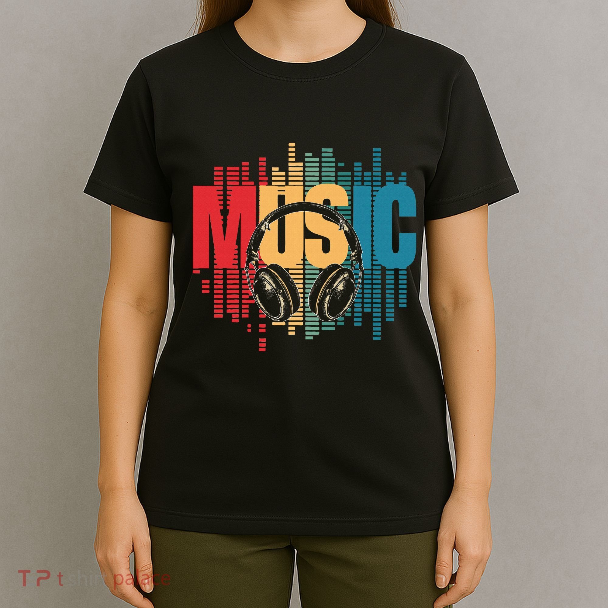 Electronic Music Lover Dj Retro Headphones T-Shirt