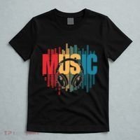 Electronic Music Lover Dj Retro Headphones T-Shirt thumb 5