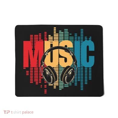 Electronic Music Lover Dj Retro Headphones Mousepad