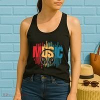 Electronic Music Lover Dj Retro Headphones Women's Tank Top thumb 2