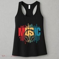 Electronic Music Lover Dj Retro Headphones Women's Tank Top thumb 3