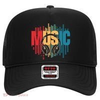 Electronic Music Lover Dj Retro Headphones Hat thumb 0