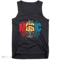 Electronic Music Lover Dj Retro Headphones Tank Top thumb 0