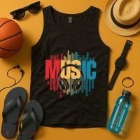 Electronic Music Lover Dj Retro Headphones Tank Top thumb 4