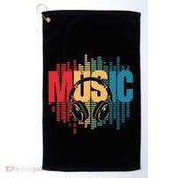 Electronic Music Lover Dj Retro Headphones Golf Towel thumb 0