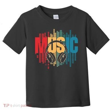 Electronic Music Lover Dj Retro Headphones Toddler T-Shirt
