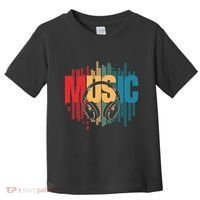 Electronic Music Lover Dj Retro Headphones Toddler T-Shirt thumb 0