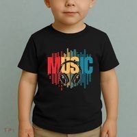 Electronic Music Lover Dj Retro Headphones Toddler T-Shirt thumb 2