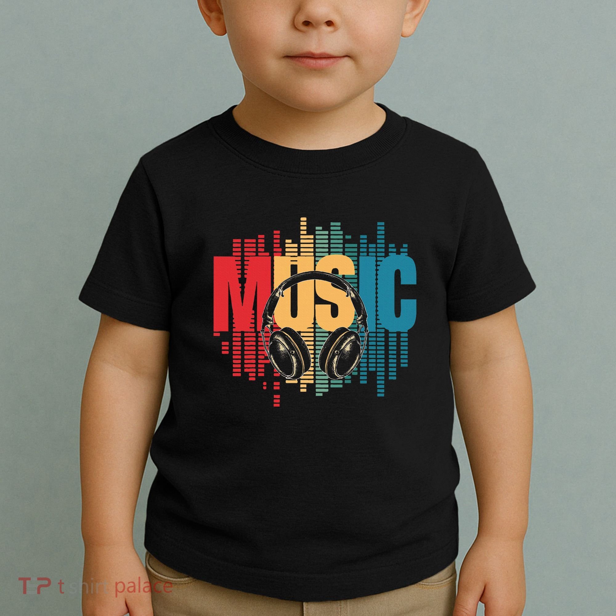 Electronic Music Lover Dj Retro Headphones Toddler T-Shirt
