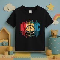 Electronic Music Lover Dj Retro Headphones Toddler T-Shirt thumb 3
