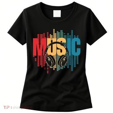 Electronic Music Lover Dj Retro Headphones Women's T-Shirt