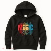 Electronic Music Lover Dj Retro Headphones Kids Hoodie thumb 0