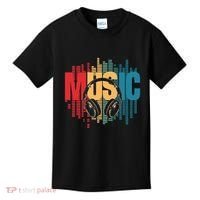 Electronic Music Lover Dj Retro Headphones Kids T-Shirt thumb 0