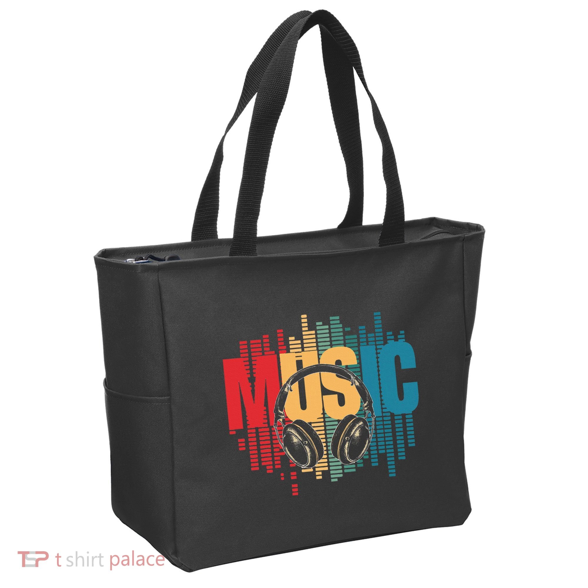 Electronic Music Lover Dj Retro Headphones Tote Bag
