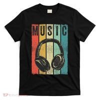 Electronic Music Lover DJ Gift Vintage Retro Headphones T-Shirt thumb 0
