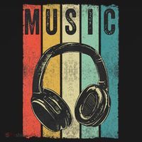 Electronic Music Lover DJ Gift Vintage Retro Headphones T-Shirt thumb 7
