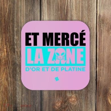 Et Mercé La Zane DOr Et De Platine Coaster