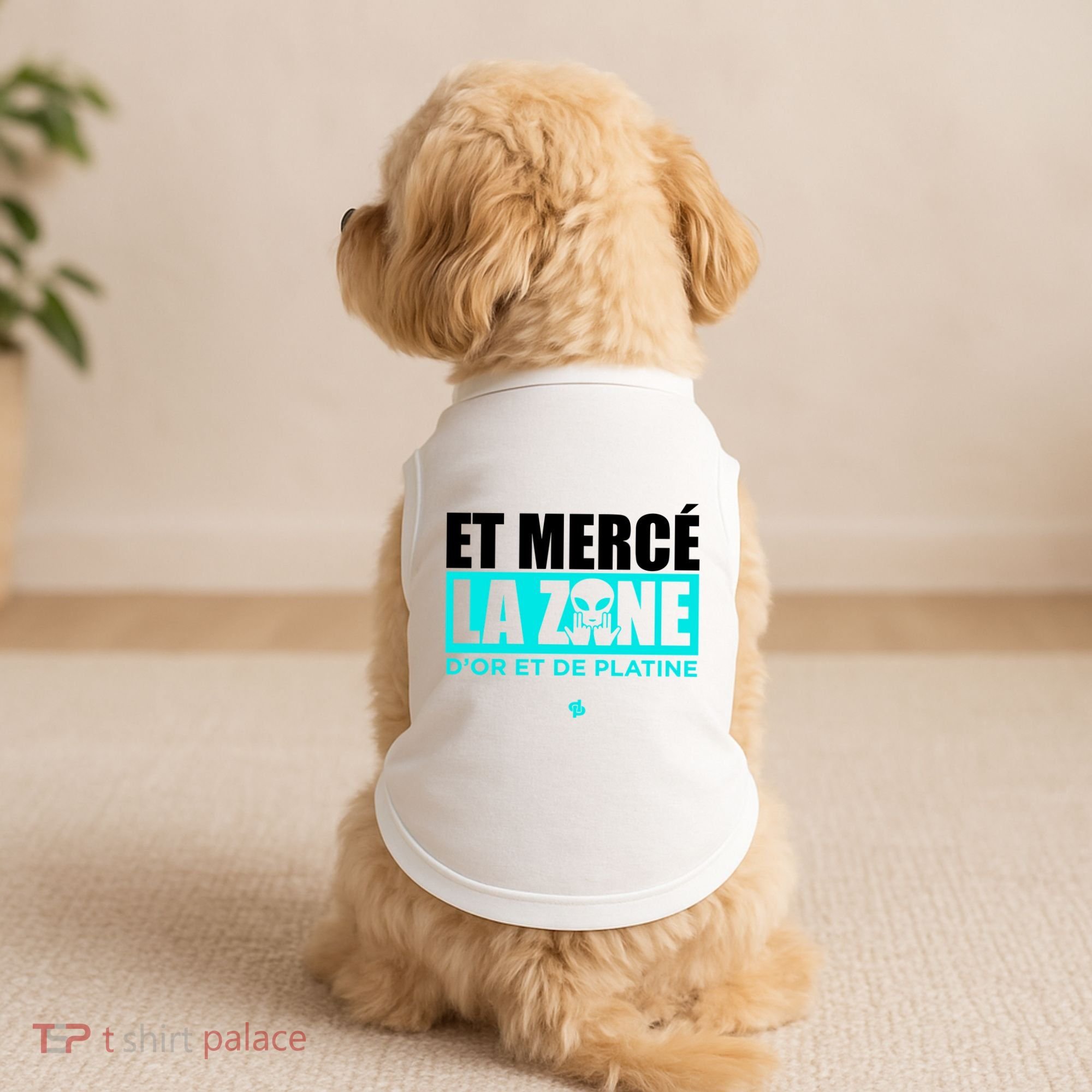 Et Mercé La Zane DOr Et De Platine Doggie Tank