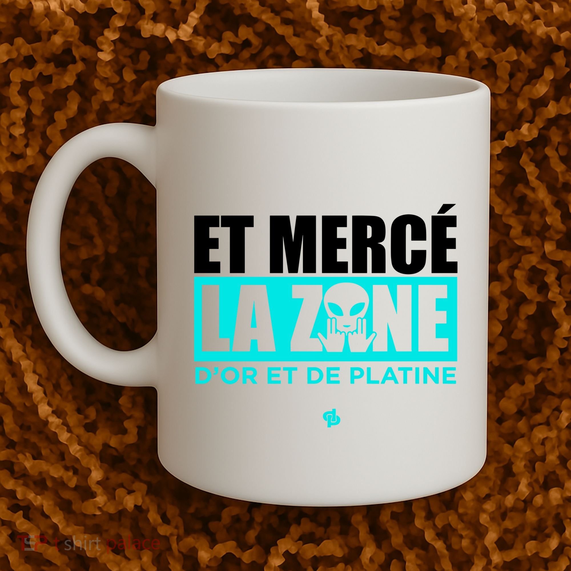 Et Mercé La Zane DOr Et De Platine Coffee Mug