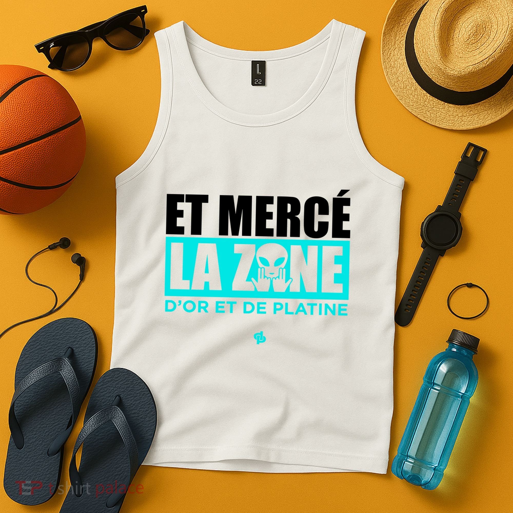 Et Mercé La Zane DOr Et De Platine Tank Top