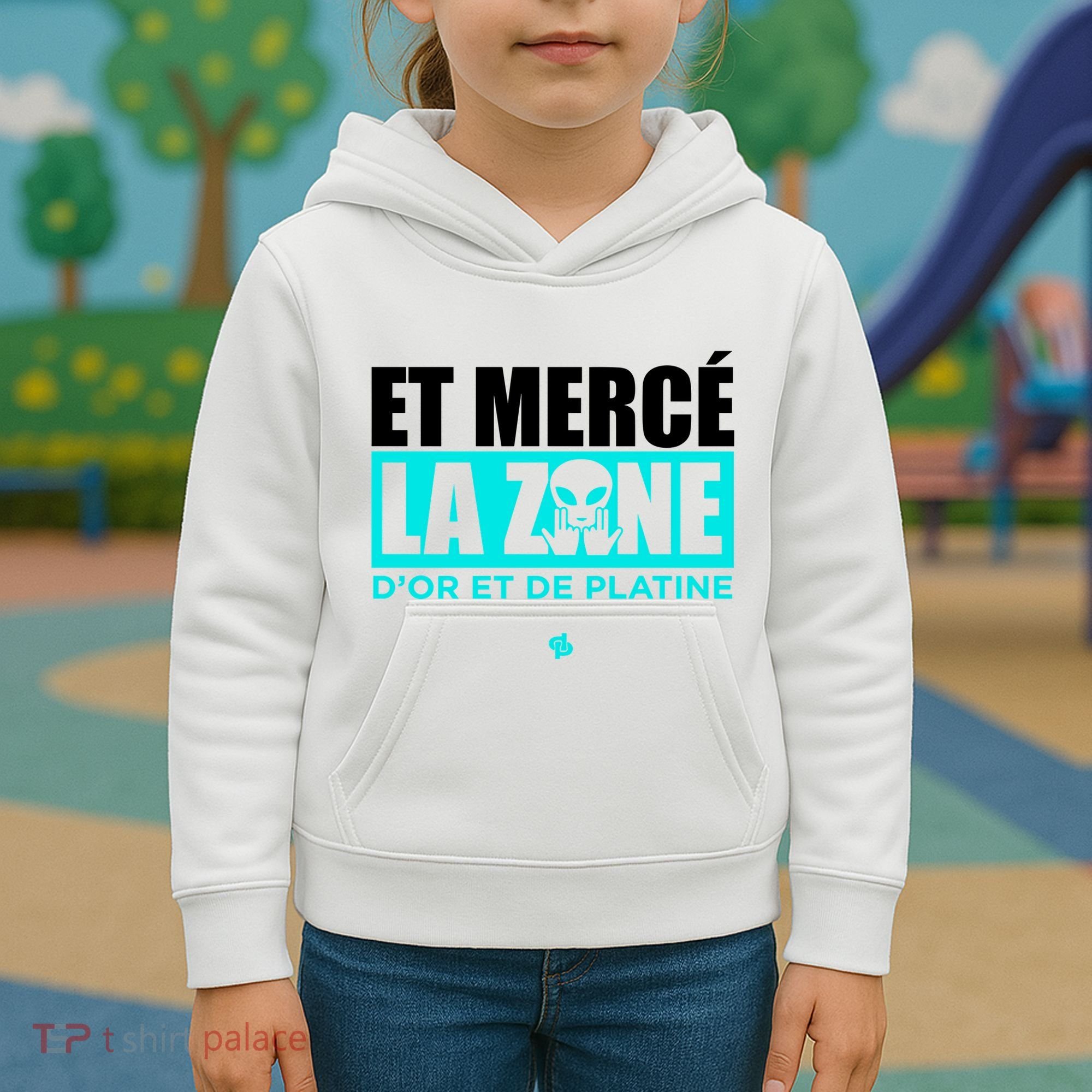 Et Mercé La Zane DOr Et De Platine Kids Hoodie