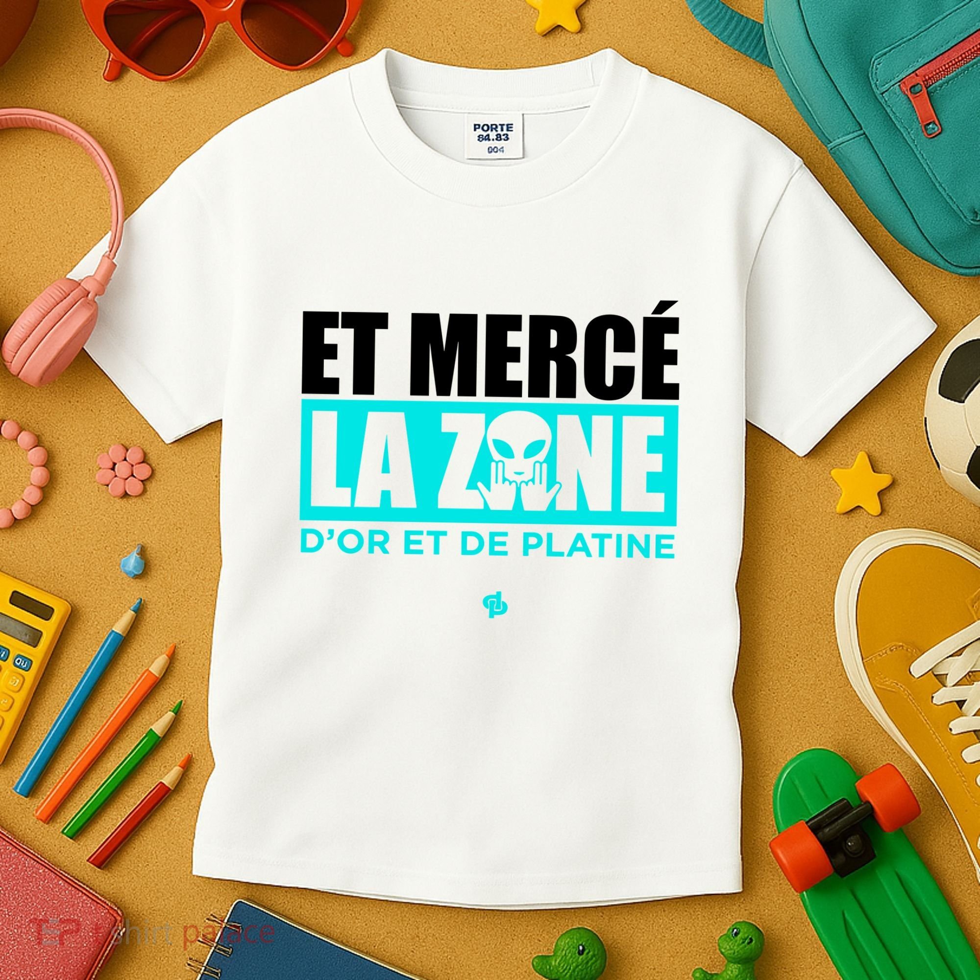 Et Mercé La Zane DOr Et De Platine Kids T-Shirt