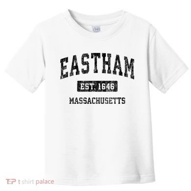 Eastham Massachusetts Ma Vintage Established Sports Design Toddler T-Shirt