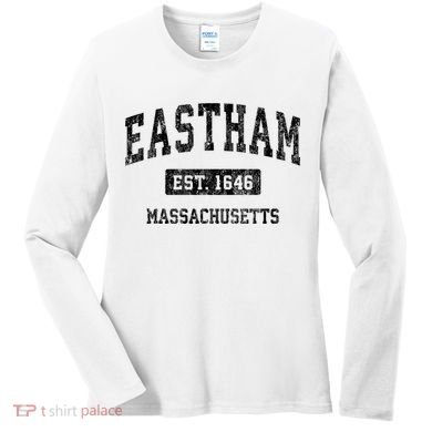 Eastham Massachusetts Ma Vintage Established Sports Design Women's Long Sleeve Shirt