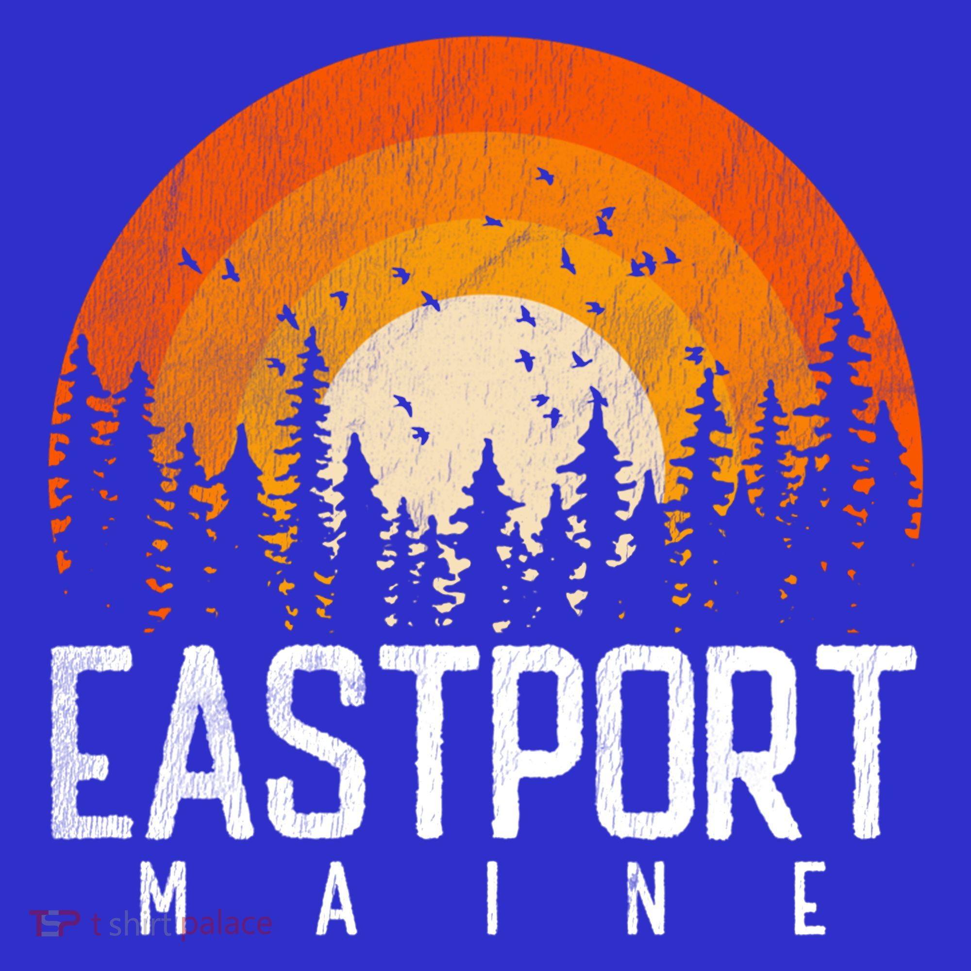 Eastport Maine Me Gift Retro Style Vintage 70s 80s 90s Gift T-Shirt