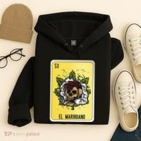El Marihuano Mexican Slang Chicano Bingo Cards Hoodie thumb 4