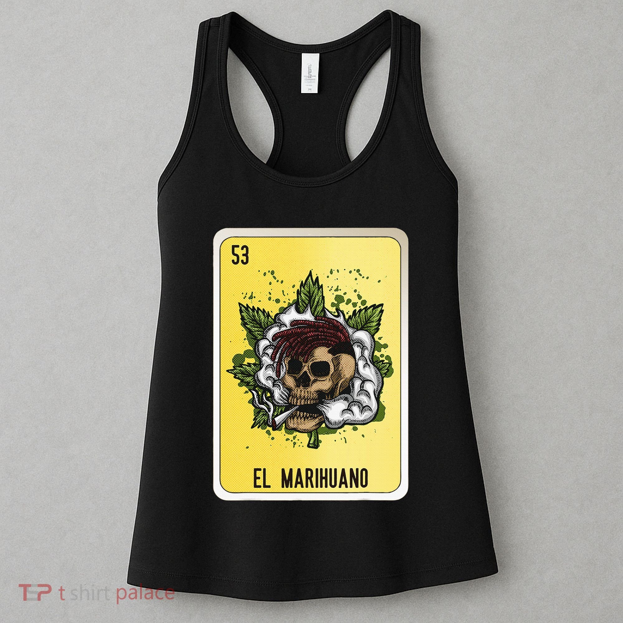El Marihuano Mexican Slang Chicano Bingo Cards Women's Tank Top