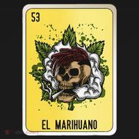 El Marihuano Mexican Slang Chicano Bingo Cards Baby Bodysuit thumb 2