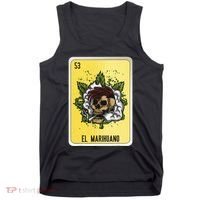 El Marihuano Mexican Slang Chicano Bingo Cards Tank Top thumb 0
