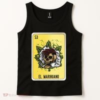 El Marihuano Mexican Slang Chicano Bingo Cards Tank Top thumb 2