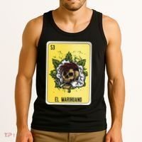 El Marihuano Mexican Slang Chicano Bingo Cards Tank Top thumb 3