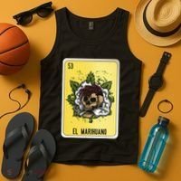 El Marihuano Mexican Slang Chicano Bingo Cards Tank Top thumb 4