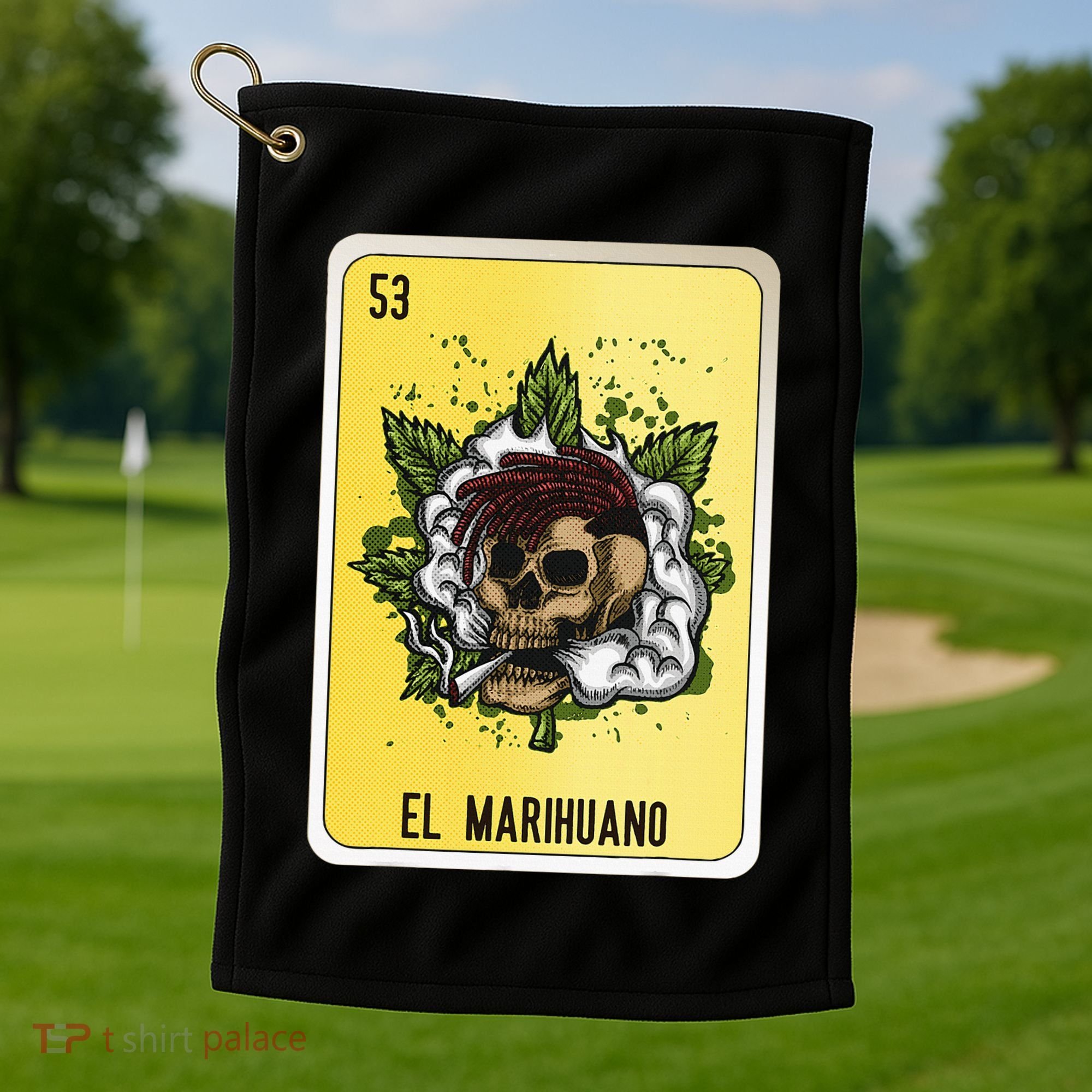 El Marihuano Mexican Slang Chicano Bingo Cards Golf Towel