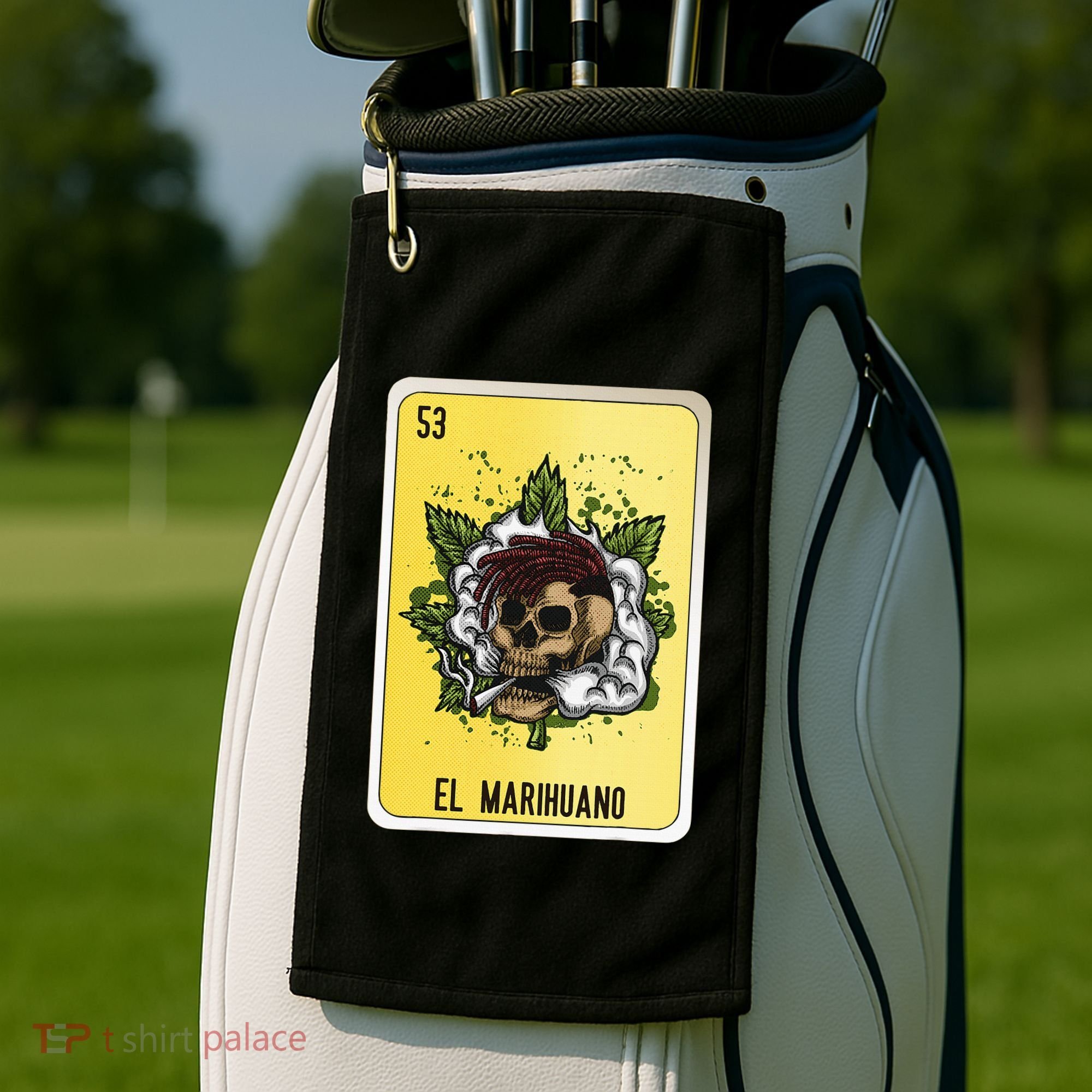 El Marihuano Mexican Slang Chicano Bingo Cards Golf Towel