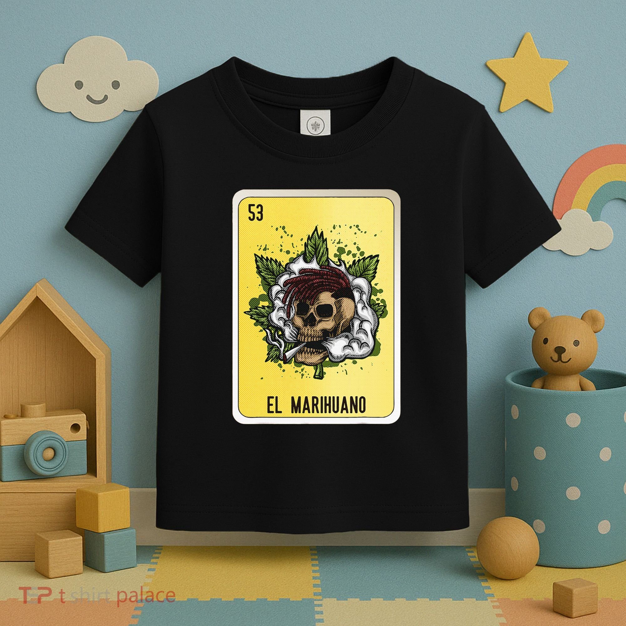 El Marihuano Mexican Slang Chicano Bingo Cards Toddler T-Shirt
