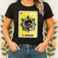 El Marihuano Mexican Slang Chicano Bingo Cards Women's T-Shirt thumb 2