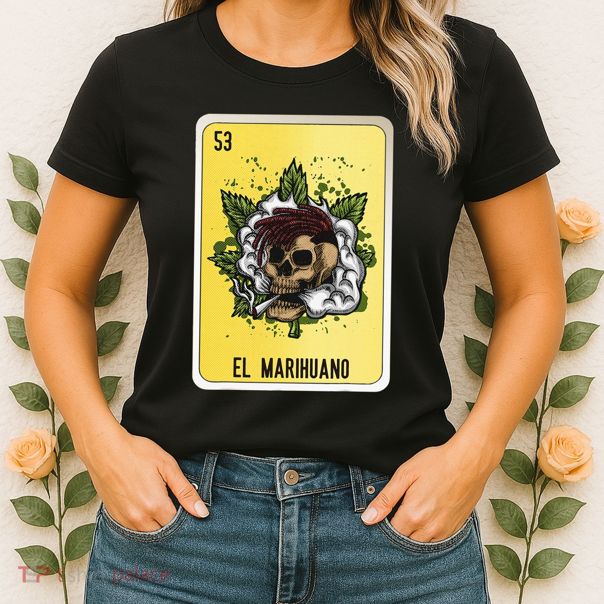 El Marihuano Mexican Slang Chicano Bingo Cards Women's T-Shirt
