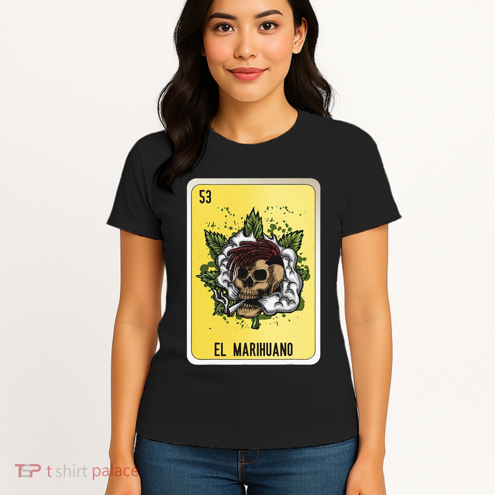 El Marihuano Mexican Slang Chicano Bingo Cards Women's T-Shirt