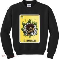 El Marihuano Mexican Slang Chicano Bingo Cards Kids Sweatshirt thumb 0