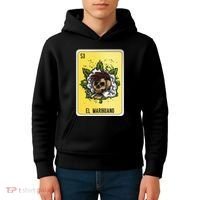 El Marihuano Mexican Slang Chicano Bingo Cards Kids Hoodie thumb 4