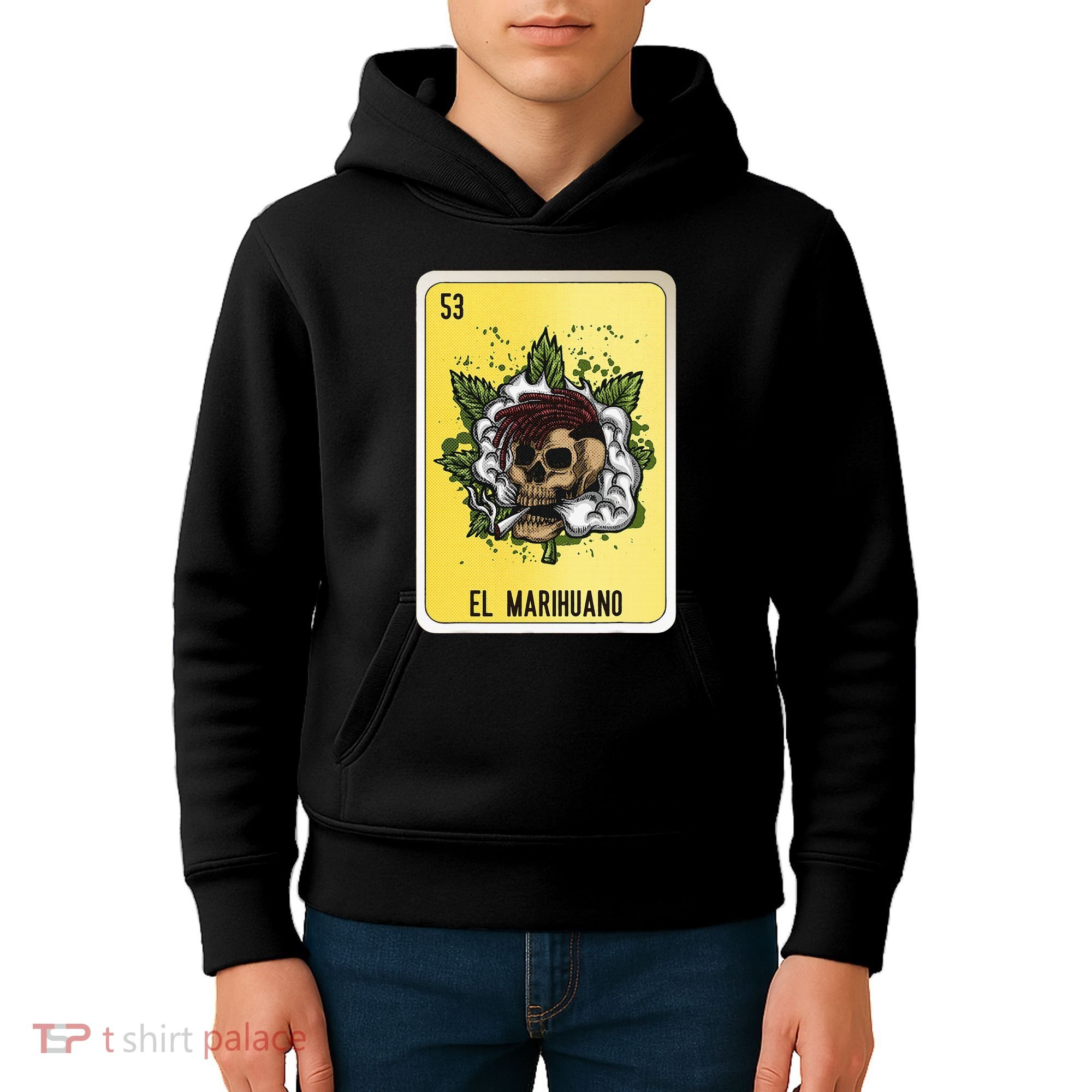 El Marihuano Mexican Slang Chicano Bingo Cards Kids Hoodie
