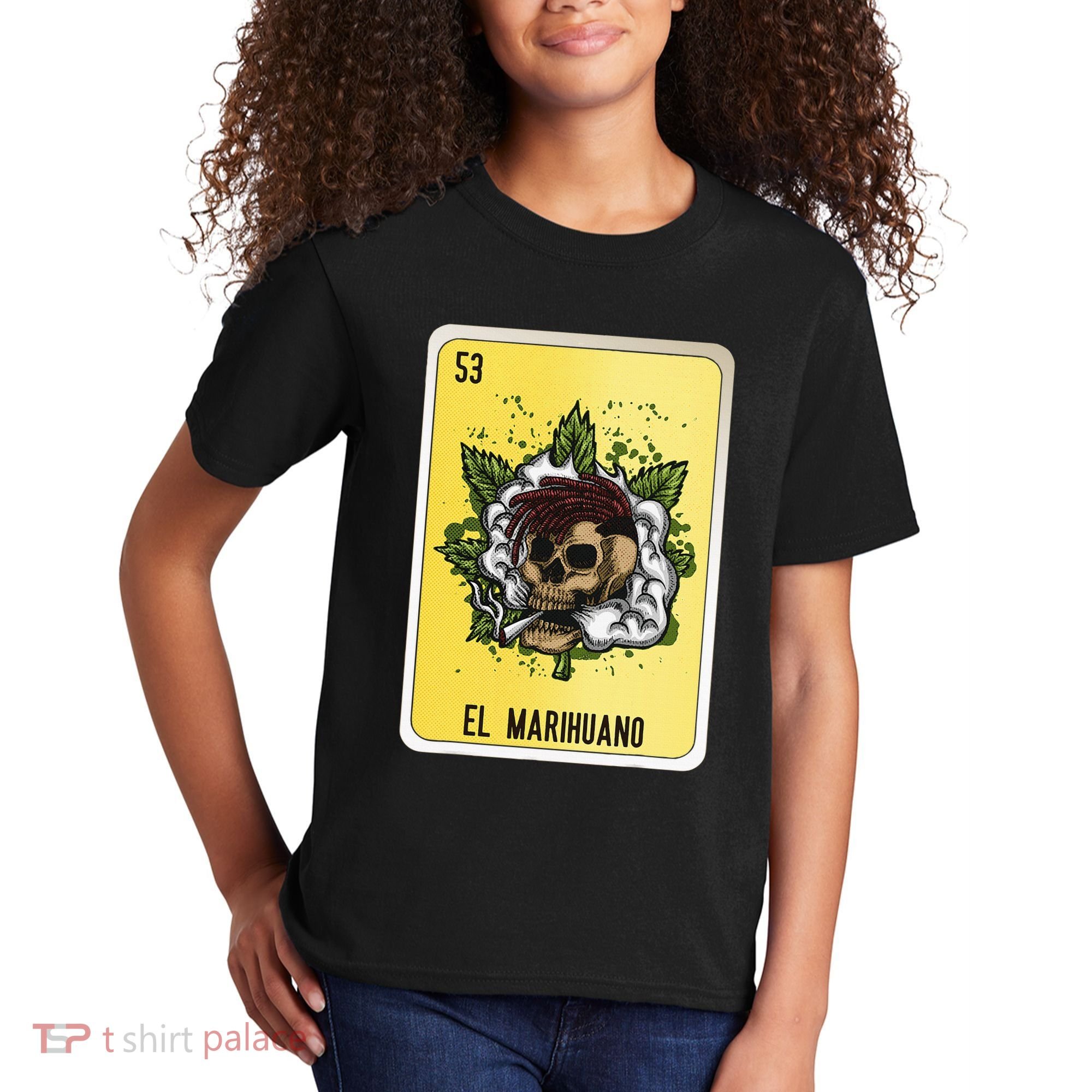 El Marihuano Mexican Slang Chicano Bingo Cards Kids T-Shirt