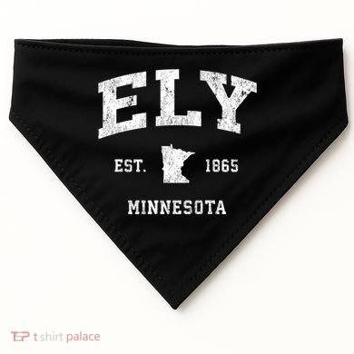 Ely Minnesota Mn Vintage Athletic USA-Made Doggie Bandana