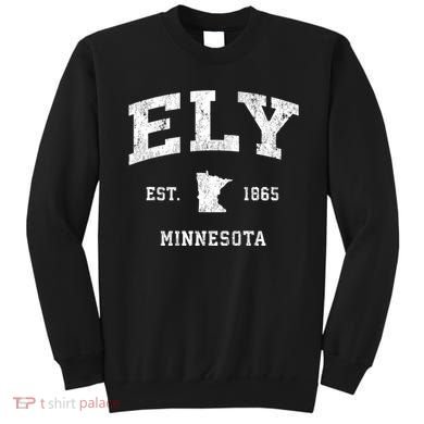 Ely Minnesota Mn Vintage Athletic Sweatshirt