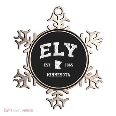Ely Minnesota Mn Vintage Athletic Ornament